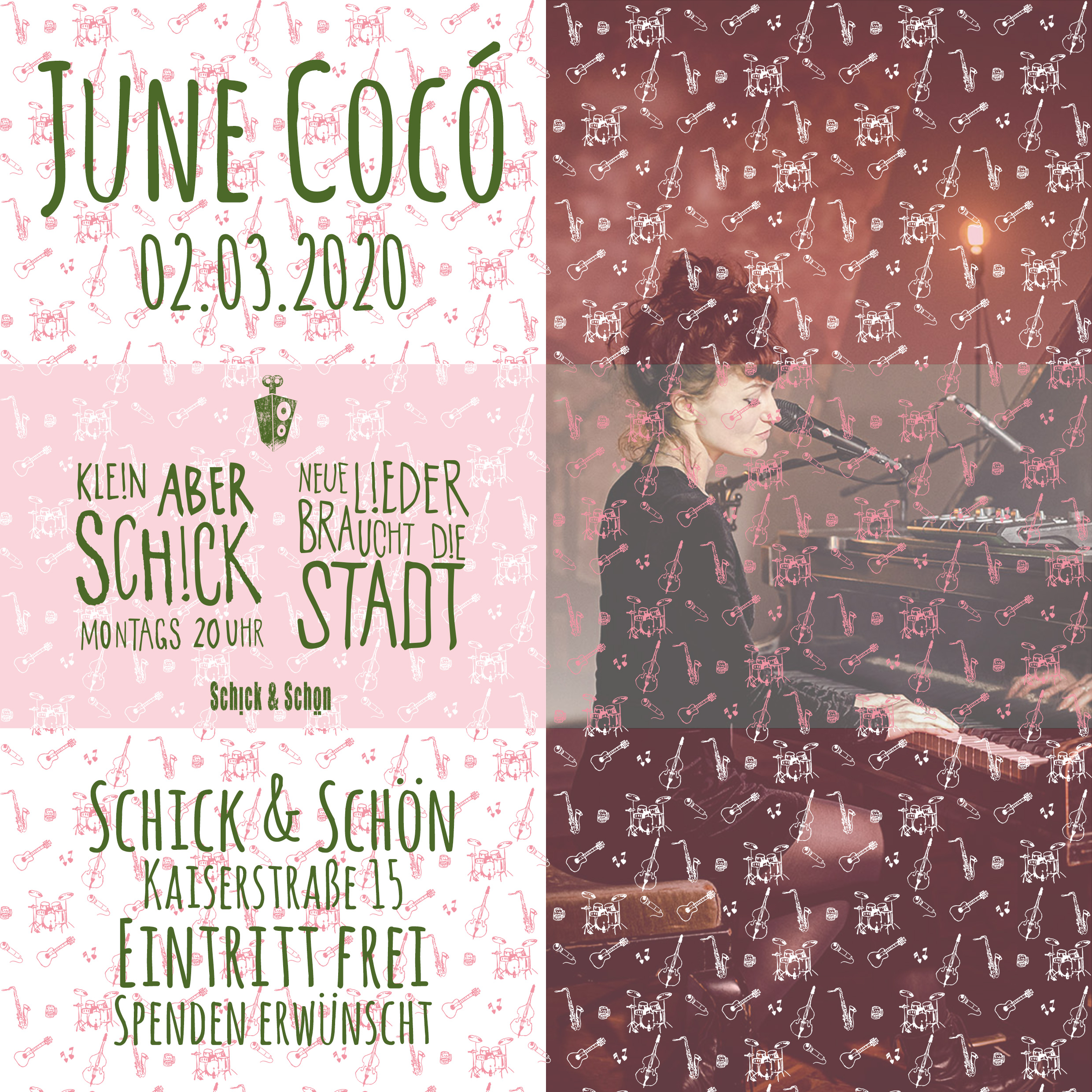 Klein-Aber-Schick-Immer-Montags-schick-und-schön-Mainz-Musikmaschine-Events-Veranstaltungen-Konzerte-Band-Bands-Buchen-Party-Feiern-Donnerstag-special-june-coco